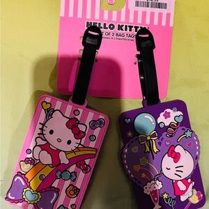 ACME Hello Kitty Pink and Purple Bag Tags